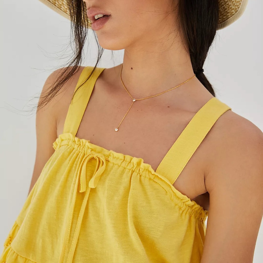 NWT Anthropologie Tiered Eyelet Tank M - Picture 2 of 7